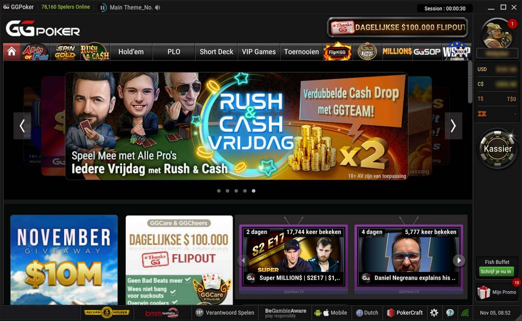 Die größten Online-Pokerseiten im Internet nach Spieleraufkommen in den Niederlanden